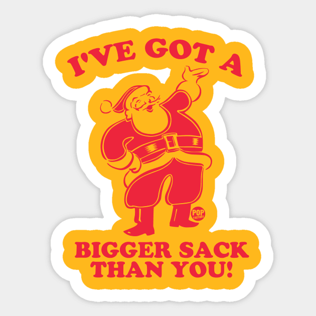 SANTA BIGGER SACK Sticker by toddgoldmanart